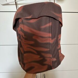 With Jean Brown Corset Top